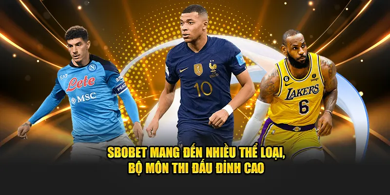 Sbobet mang đến nhiều thể loại, bộ môn thi đấu đỉnh cao